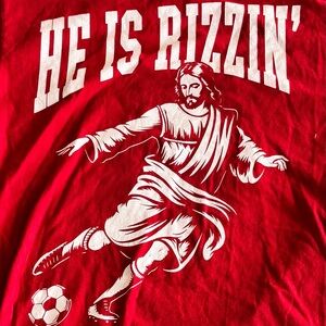 He is Rizzin’ Jesus playing soccer M